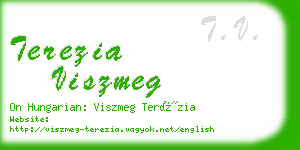 terezia viszmeg business card